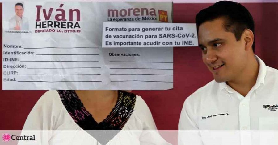 Iv&aacute;n Herrera entreg&oacute; formatos para solicitar datos personales de los votantes.