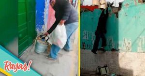 El sujeto fue captado cuando robaba dentro de una casa.