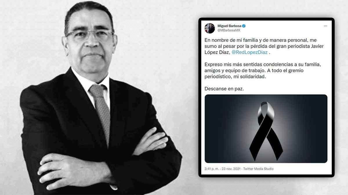 Lamenta Barbosa fallecimiento del periodista L&oacute;pez D&iacute;az