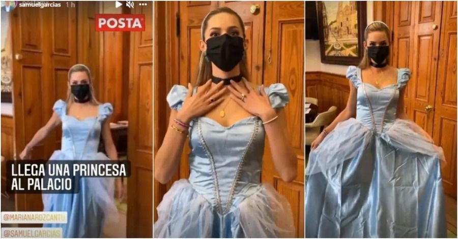 &iquest;Cuento de hadas o de terror? Mariana Rodr&iacute;guez se disfraza de Cenicienta en el Palacio de Gobierno de NL