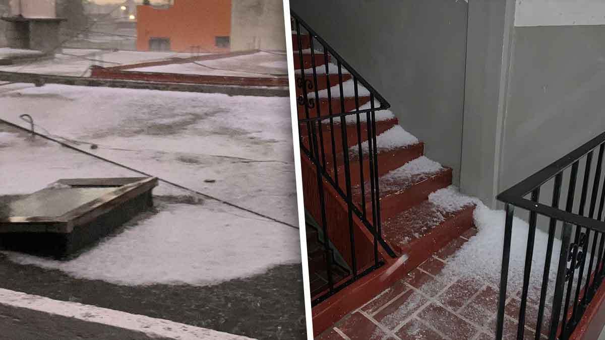 FOTOS: Lluvia, granizo y tormenta eléctrica se registra este domingo en Puebla 