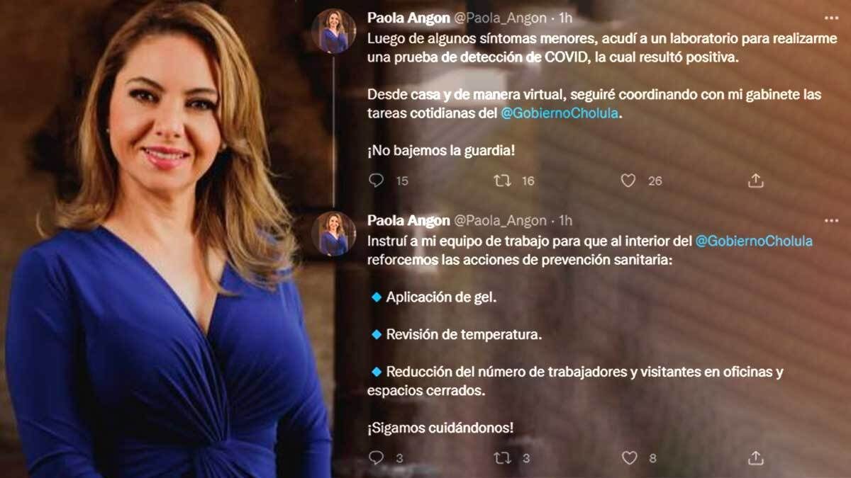 Paola Ang&oacute;n da positivo a coronavirus