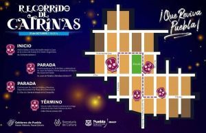 Este será el recorrido del Desfile de Catrinas en Puebla el 31 de octubre