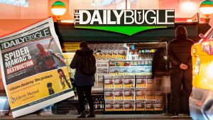 Abren kiosco del Daily Bugle en NY para promocionar &ldquo;Spider-Man: No Way Home&rdquo;