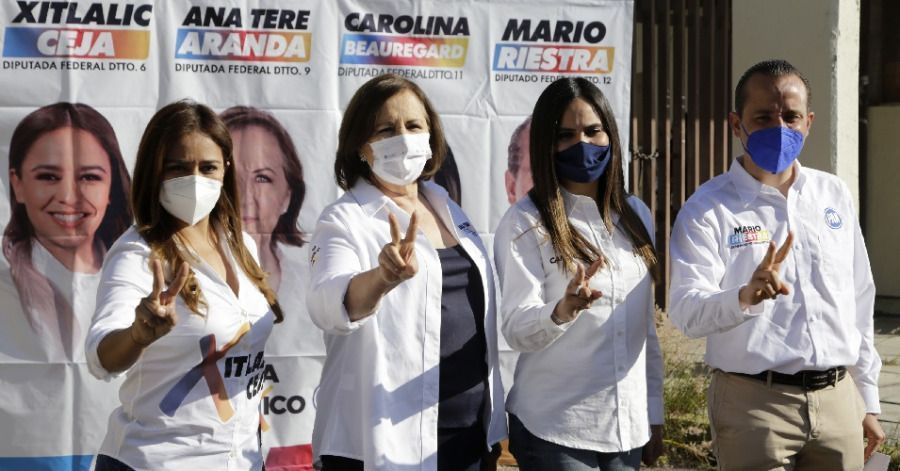 Candidatos de Va por México en Puebla inician campaña en el Hospital San Alejandro