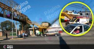 Una mujer casi salta de un puente en San Pedro Cholula; Policía Municipal lo impide