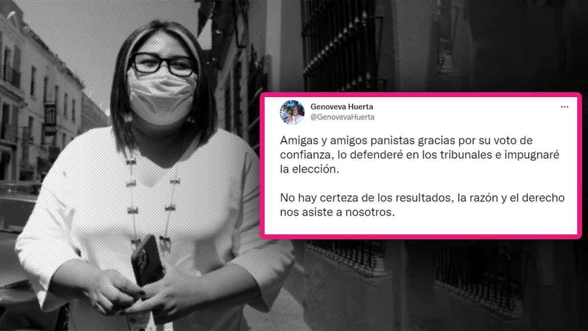 Genoveva Huerta impugnará elección del PAN en Puebla; acusa injerencia del gobierno y otros partidos