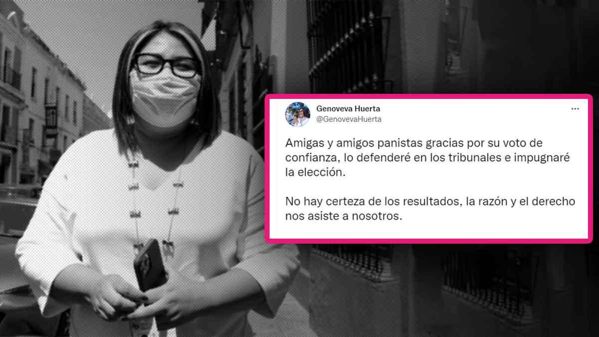 Genoveva Huerta impugnar&aacute; elecci&oacute;n del PAN en Puebla; acusa injerencia del gobierno y otros partidos
