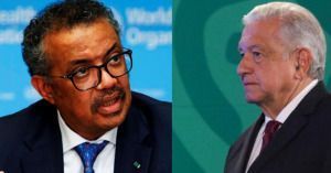 Tedros Adhanom Ghebreyesus y Andr&eacute;s Manuel L&oacute;pez Obrador.