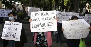 Exigen liberaci&oacute;n de los 20 detenido por actos vand&aacute;licos en el sindicato municipal.