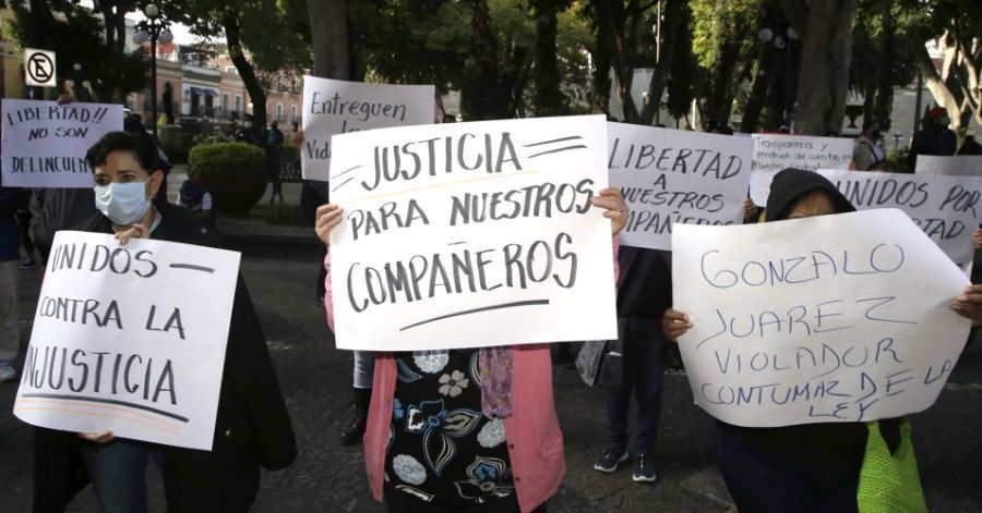 Exigen liberaci&oacute;n de los 20 detenido por actos vand&aacute;licos en el sindicato municipal.