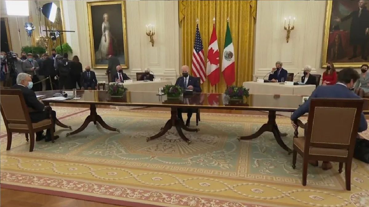 &nbsp;&ldquo;Nos tocaron tiempos de desaf&iacute;os&rdquo;, dice AMLO a Biden y &nbsp;a Trudeau en Cumbre