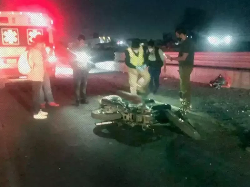 Motociclista terminó gravemente herido