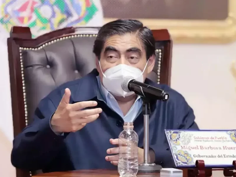 Miguel Barbosa, gobernador de Puebla.