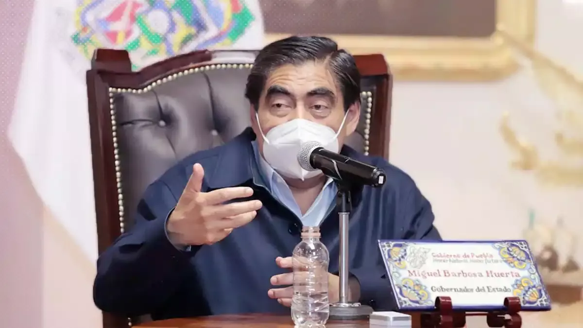 Miguel Barbosa, gobernador de Puebla.
