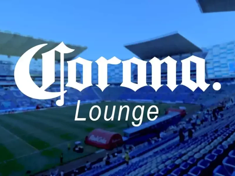 Corona Lounge en el estadio Cuauhtémoc.