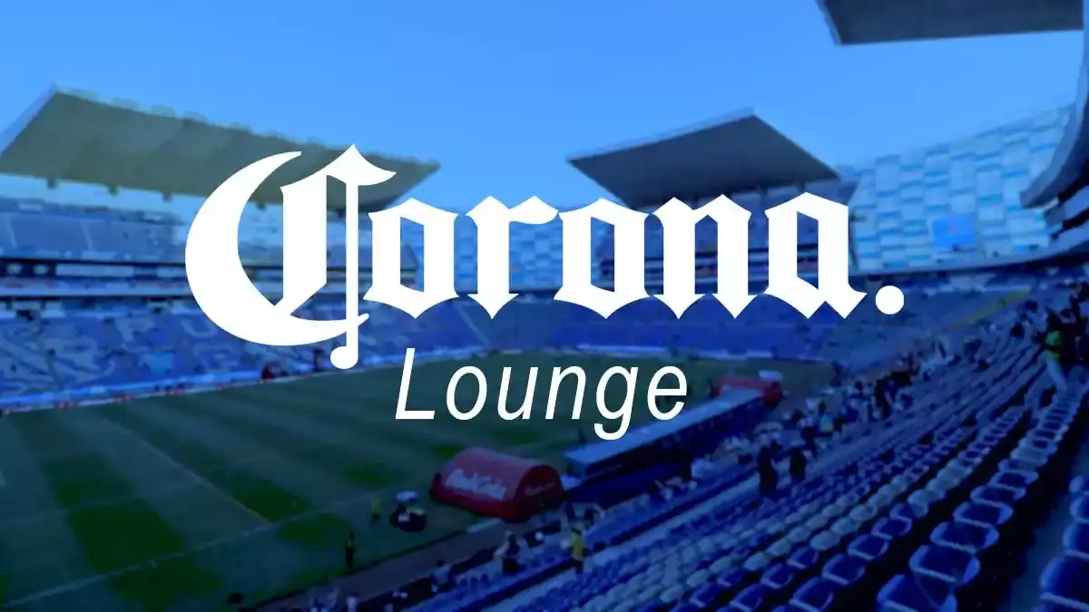 Corona Lounge en el estadio Cuauhtémoc.