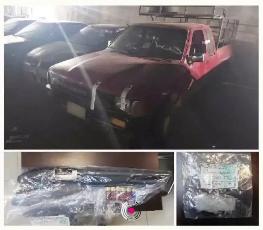 Vehículo en el que se movía "El Chucky" antes de ser detenido