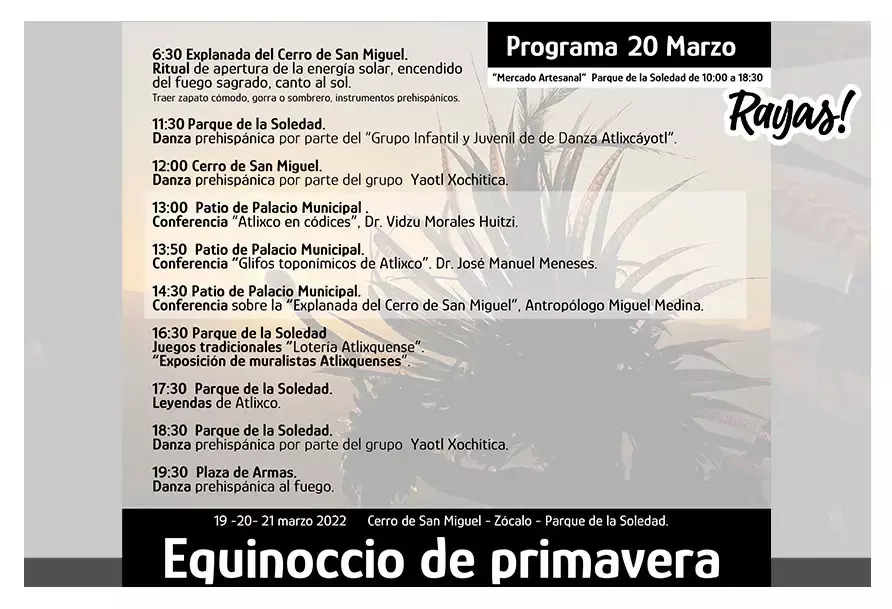 Equinoccio de Primavera en Atlixco.