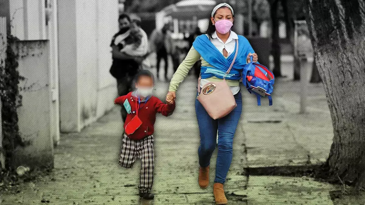 Así ha sido la curva de contagios covid en niños en Puebla