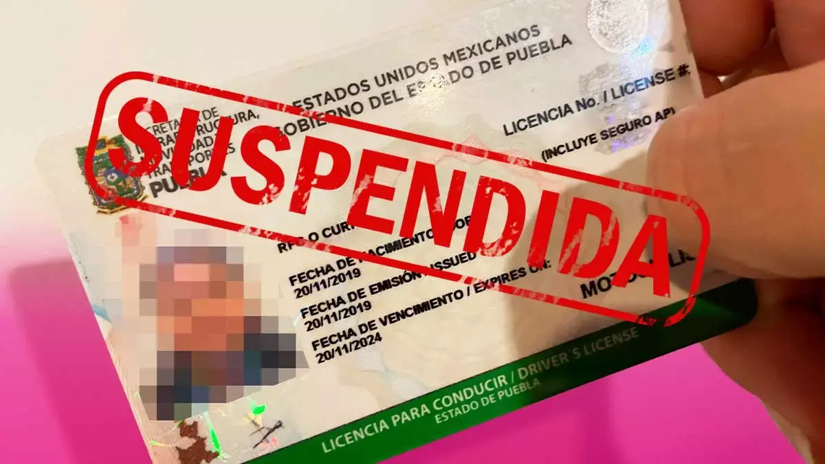 Licencia de conducir en Puebla.