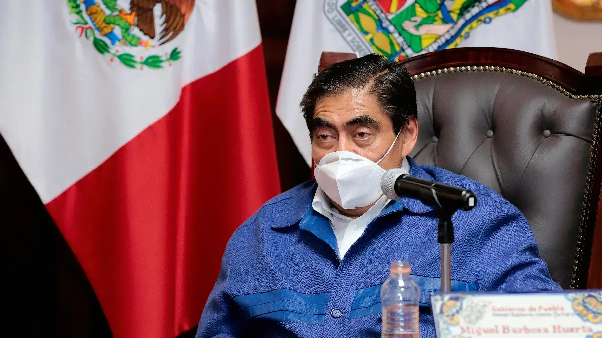 Miguel Barbosa, gobernador de Puebla.