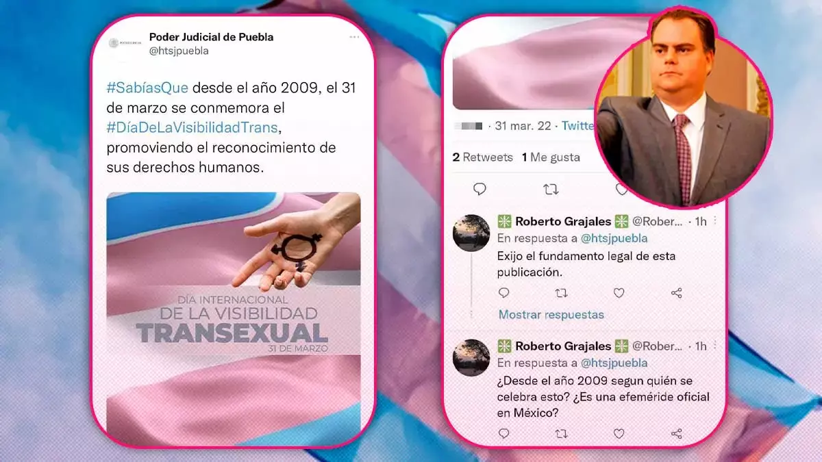 Magistrado se expresa intolerante ante tuit sobre la visibilidad Trans.