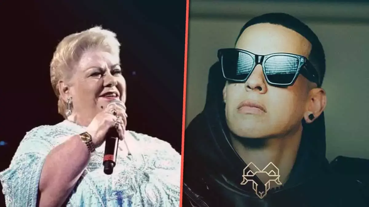 Paquita la del Barrio y Daddy Yankee.