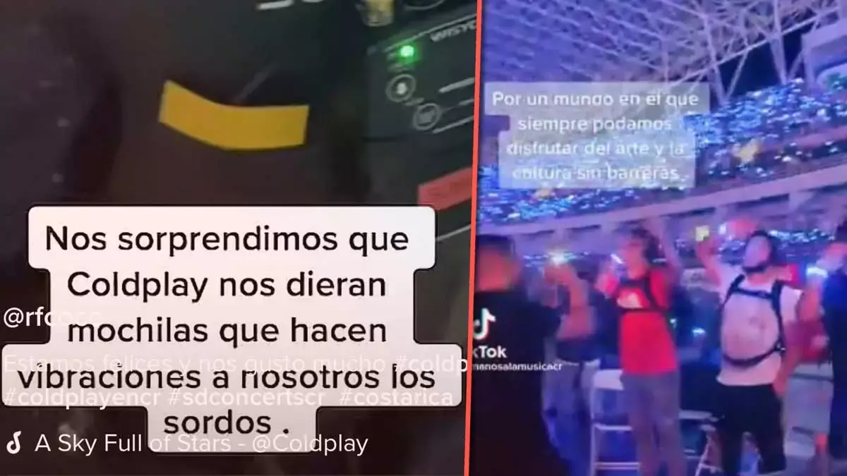 Coldplay da mochilas para sus fans con discapacidad auditiva