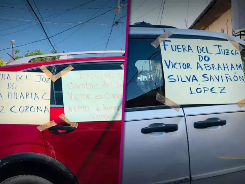 En Chiautla de Tapia abogados se manifiestan en contra del juez mixto.
