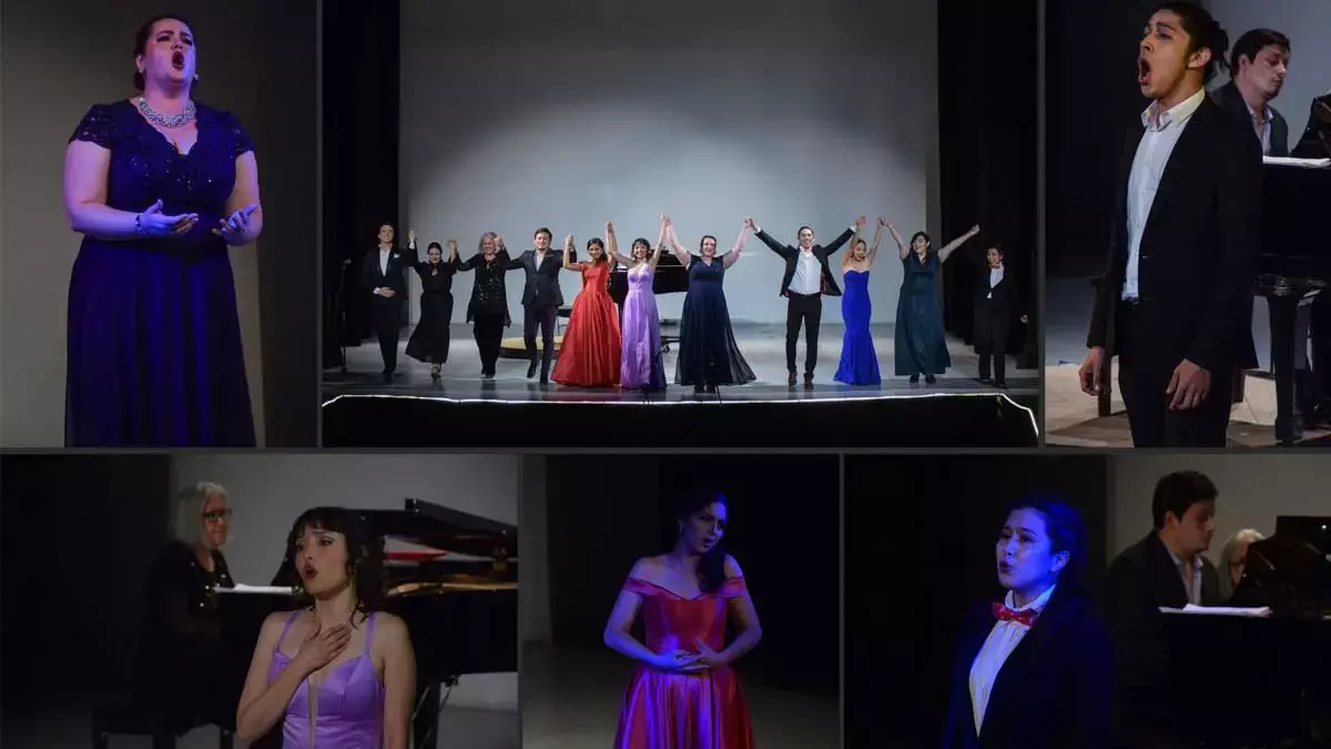 En el concierto de la Ópera UDLAP participaron mezzosopranos, sopranos y barítonos.