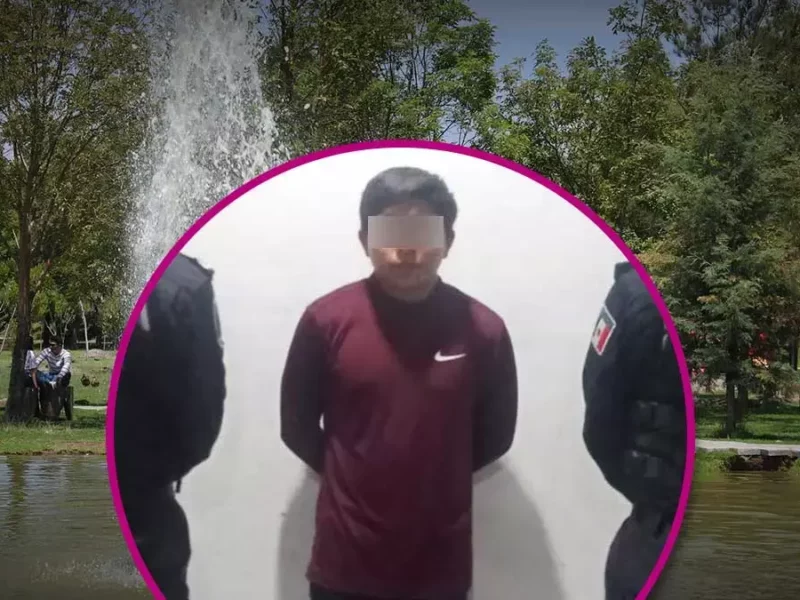 Este joven es el degenerado que grababa mujeres en un parque de Puebla.