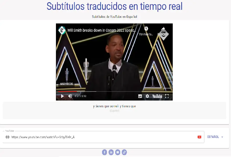 Traducción de vídeo en Smodin