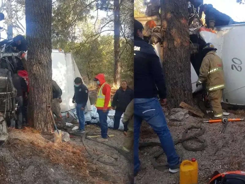 Transportista fallece en accidente en la carretera El Seco-Azumbilla.