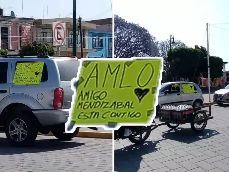 Acarreo de AMLO en Amozoc.
