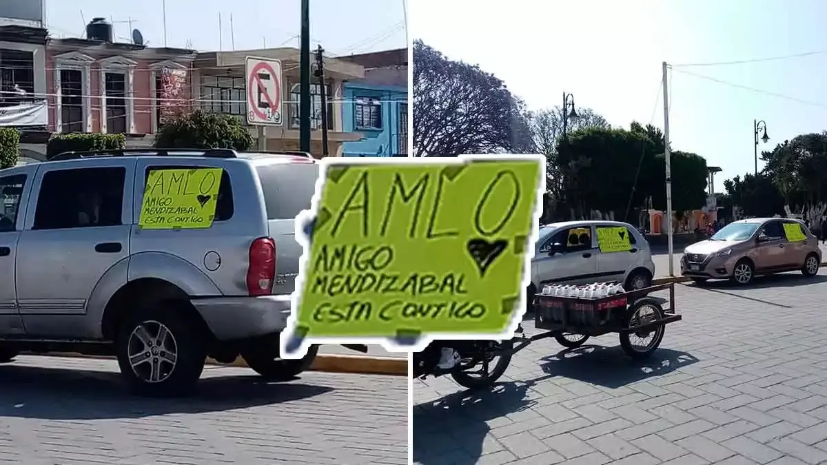 Acarreo de AMLO en Amozoc.