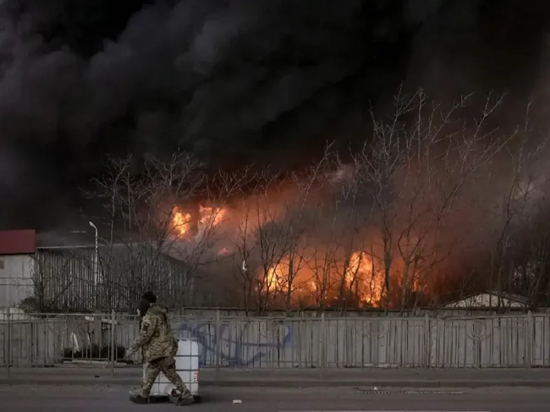 Ataques en Kiev, Ucrania.