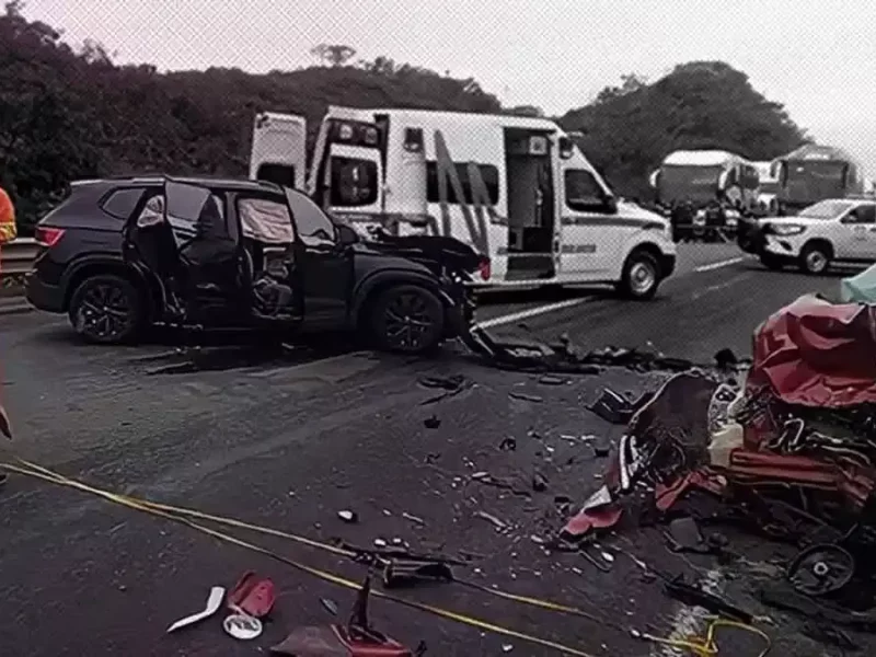 Accidente en la autopista México-Tuxpan.