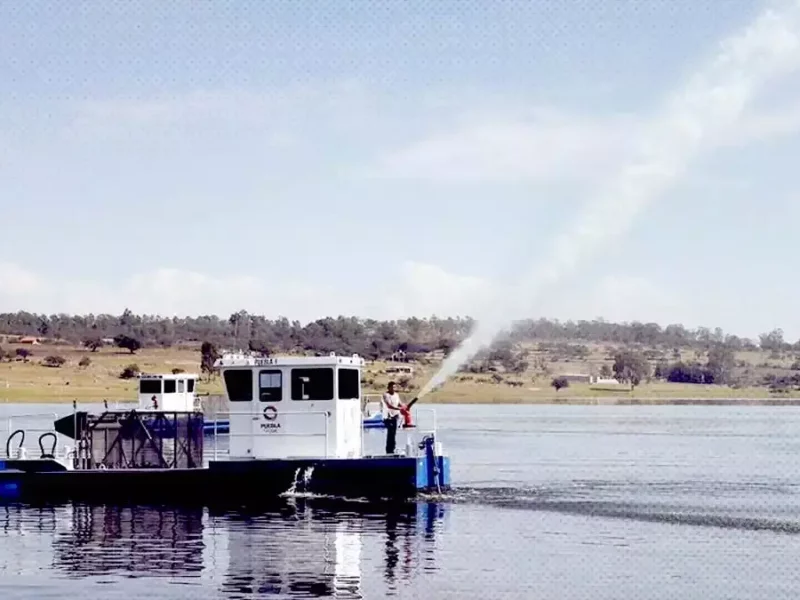 Barcos en Valsequillo.