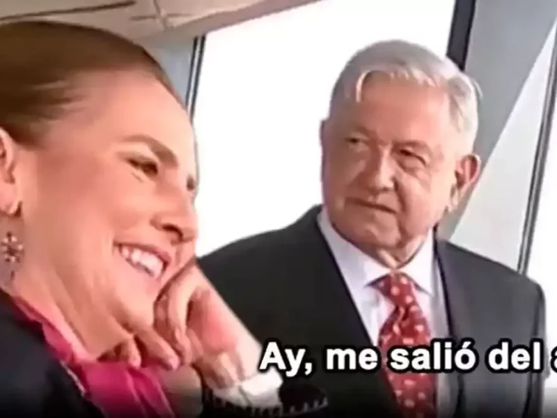 Beatriz Gutiérrez Müller y López Obrador.