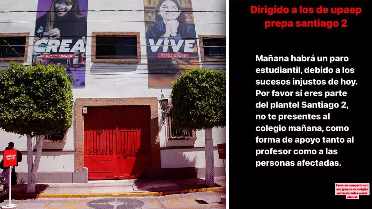 Alumnos de la Preparatoria UPAEP llaman a paro