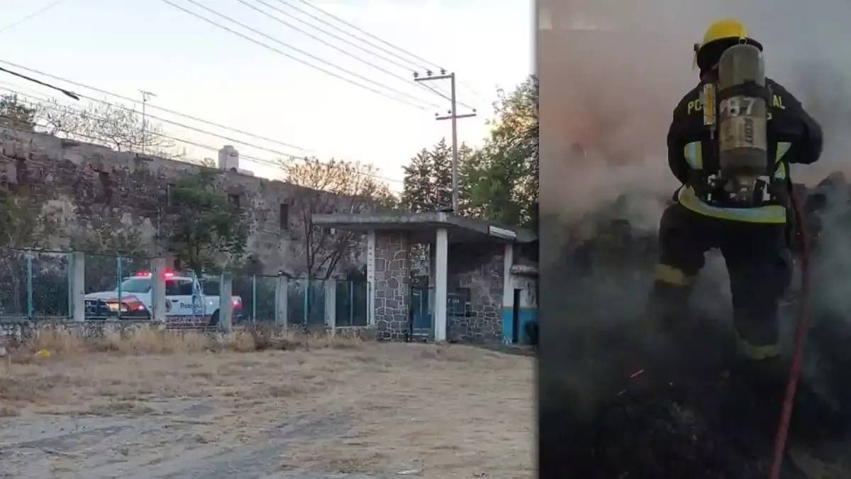 Incendio en la colonia El Cristo.