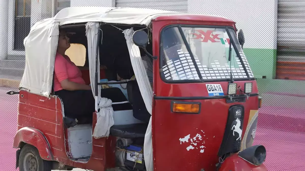 Mototaxis en Puebla.