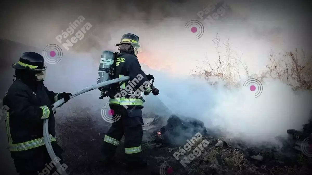 Incendio en Coronango.