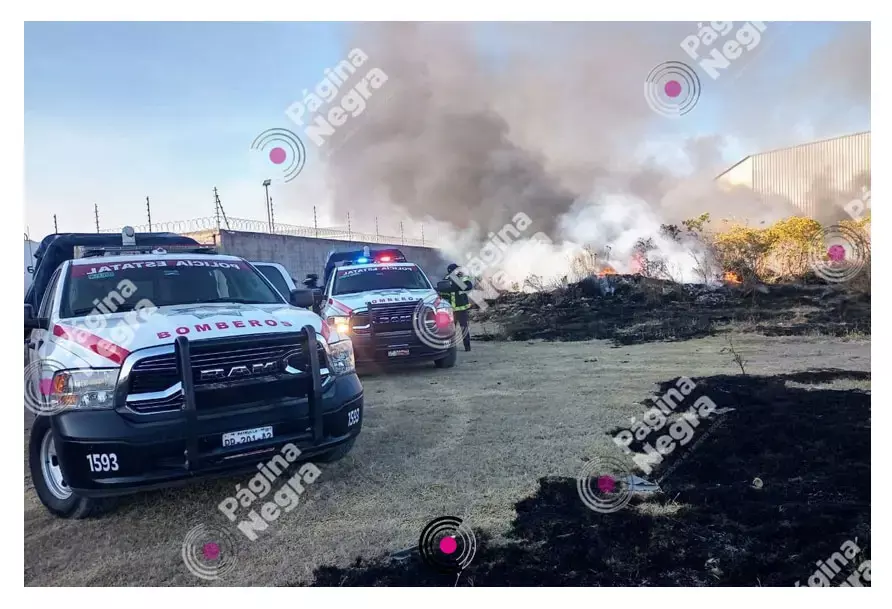 Incendio en Coronango.