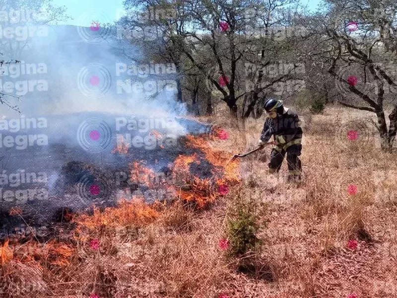 Incendio en Santo Tomás Chautla.