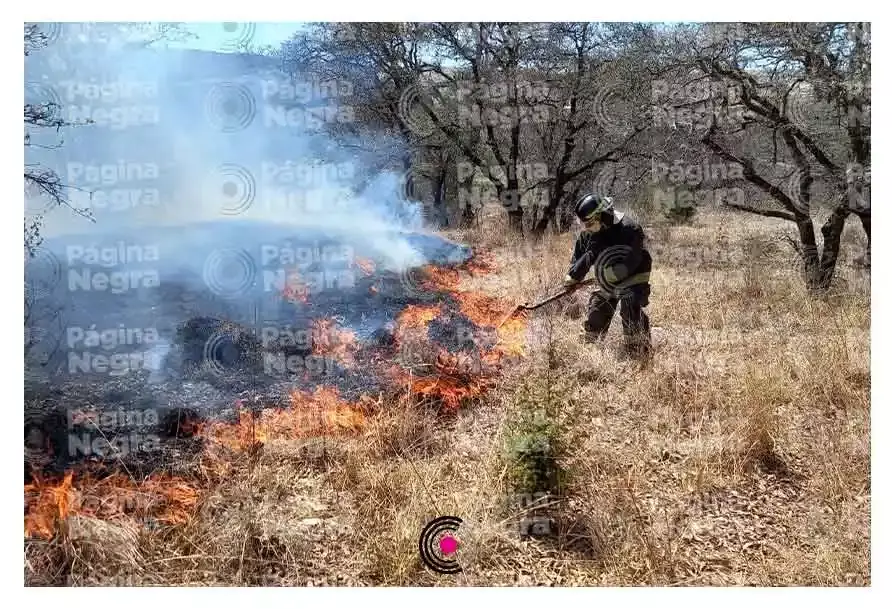 Incendio en Santo Tomás Chautla.