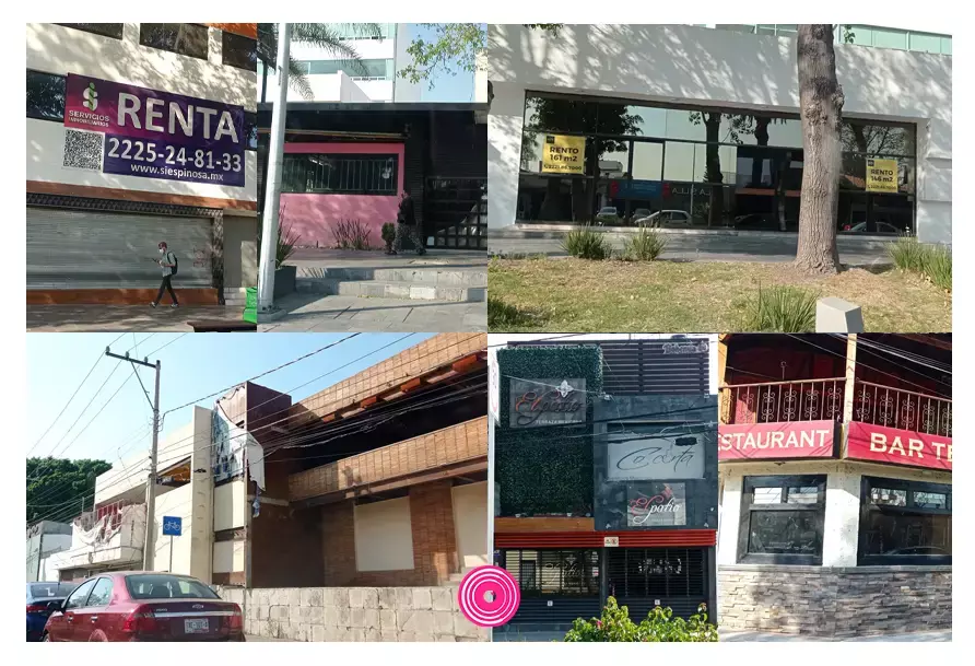 Restaurantes de la Avenida Juárez y 43 poniente no sobrevivieron a la pandemia