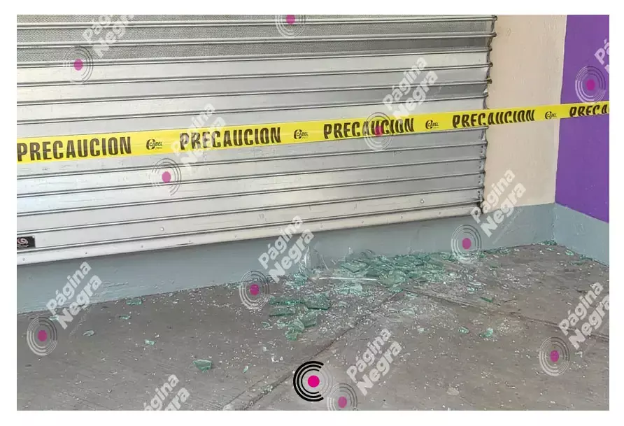 Elementos de seguridad privada se trasladaron a la tienda.