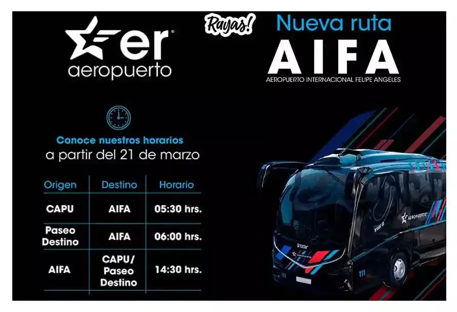 Estrella Roja te lleva al AIFA